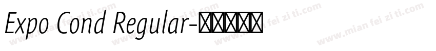 Expo Cond Regular字体转换